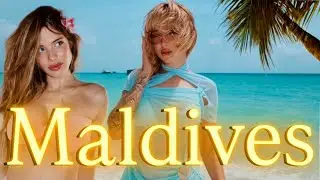 Генсуха на Мальдивах || Румтур виллы, японский ресторан и прогулка с Акулич, Диларой и Каролиной