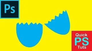 Quick! How to Draw an Egg (Cracked) in Photoshop