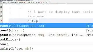 Multiplication Table Using Servlet