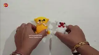 DIY Hiar rubber band teddy | teddy bear keychain |  रबर बैंड टेडी बियर बनाने का आसान तरीका