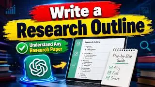 How to Write Research Outline with ChatGPT | Research tips with ChatGPT