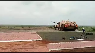Indigenously developed Laser Guided ATGM was successfully tested today from MBT Arjun.