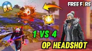 FREE FIRE OP HEADSHOTS 1 vs 4  || Best gameplay ever || 33 kills booyah || FUKRA DEVIL