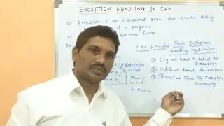 EXCEPTION HANDLING IN C++ WITH EXAMPLE || C++ EXCEPTION HANDLING WITH EXAMPLE PROGRAM