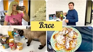 Влог: Миша уезжает на перегонку дорожной техники/ Пеку сырники и печенье/ Закупка продуктов