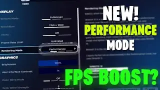 Legacy vs NEW Performance Mode in Fortnite - Real FPS Difference?