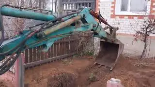 ЭО-2621. Выкапываем траншею под трубу