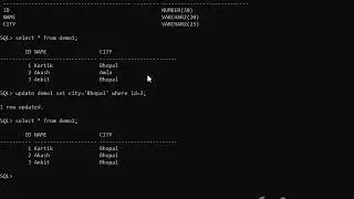 SQL 3: update, delete, truncate and drop