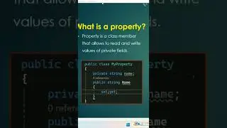 c# interview questions and answers | what is a property