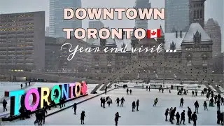 YEAR END VISIT | DOWNTOWN TORONTO 🇨🇦| #wintertime #toronto #downtown #trendingvlog