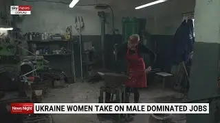Ukraine women take on male dominated jobs