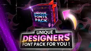 Top Unique Designing + Gaming Fonts Pack by Vivek Bhagya 🔥👍