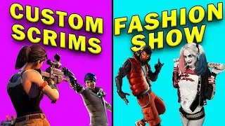 Fashion show Fortnite Live / 1000 Vbucks GIVEAWAY Drawing / Custom Scrims / Real / Not fake