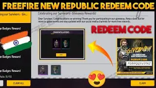 FREEFIRE NEW REDEEM CODE 🇮🇳 REDEEM CODE ERROR 😡 FREEFIRE REPUBLIC REDEEM CODE FREEFIRE REDEEM CODE