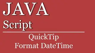 QuickTip #17 - JavaScript Datum formatieren | JavaScript Tutorials | HTML | Date format