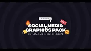 Instagram Youtube Elements Social Media Pack After Effect