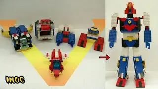 LEGO MOC - Voltes V (about 46 cm tall) / V型電磁俠 (可載人仔)
