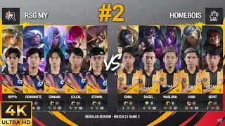 4K - 🔥HOMEBOIS vs RSG (GAME 2) MPL MY-S12 MINGGU 1
