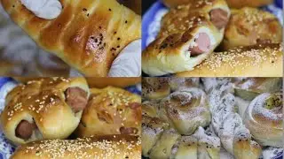 الفطاير الحلوه والمالحه بالعجينه السحريه عجينه خياااال جربوها👌🏼