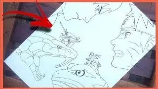 Como desenhar o Naruto Shippuden: Naruto vs Sasuke