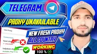 Telegram Proxy Unavailable | Telegram New Add Proxy Settings | Telegram New Proxy For All Devices🔥