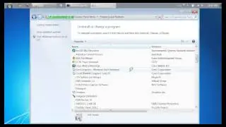 Windows 7: How to uninstall / remove a program from Control Panel