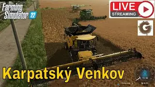 Společné farmaření na Karpatském venkově Live Stream  Farming simulátor 22 CZ/SK