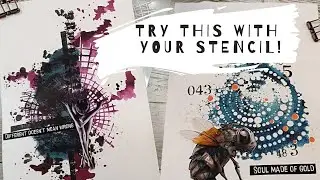 Such an easy and effective technique! 2 art journal pages