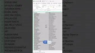 Excelde Boş Sütunları Silmek #shorts