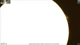 Earth to Sun Size - Slooh Canary Telescope by Simkraf