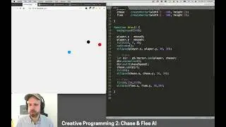 CP2: Chase and Flee AI – Simulation in p5.js