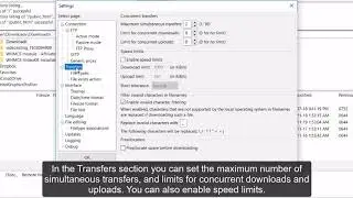 Filezilla - Configuring Settings
