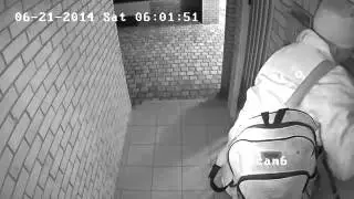 News Paper boy caught in act, Hikvision DS 2CD2112 I Dome IP Cam