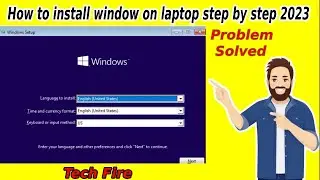 How to install window on laptop step by step 2023