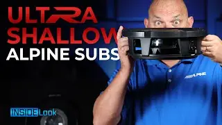 Get full-size subwoofer bass out of Alpine's ultra-shallow R-Series subwoofer enclosures