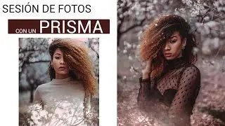 Fotos con un PRISMA entre almendros en FLOR!