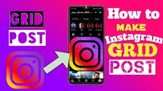 How to post Grid photo on Instagram| Instagram 9 Cut post|(Make trending effect)🔥