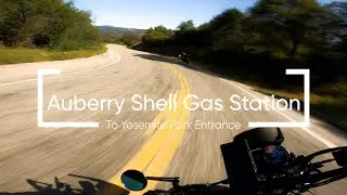 Auberry Shell Gas Station to Yosemite National Park Entrance | XSR900 | Motocamping Trip | 4k POV