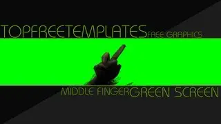 FREE Green Screen Overlay #14 - Middle Finger Animation (F*ck You)