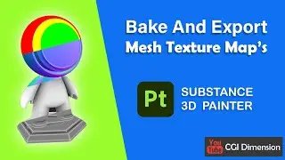 Bake And Export Mesh Texture Maps In Substance Painter 🔥