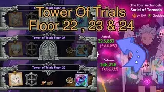 Tower Of Trials Floor 22 23 24 7DS The Seven Deadly Sins Grand Cross SDSGC