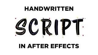 After Effects Tutorial - Handwritten Script Text Effect
