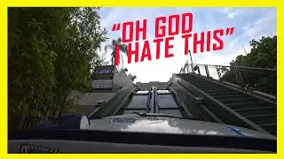 QTCinderrella gets scared on a crazy roller coaster hill