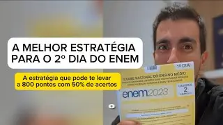 [Enem 2º dia] ESTRATÉGIA DAS BOLINHAS - Usa a TRI a seu favor