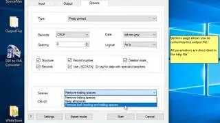 DBF to XML Converter, video manual