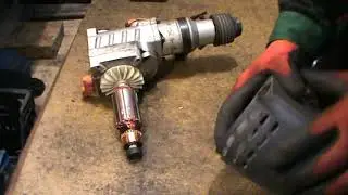 Burned anchor in the Energomash PE 25140 drill