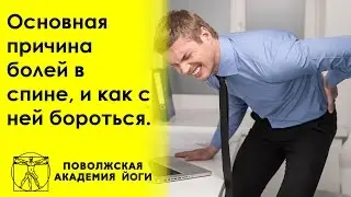 Основная причина болей в спине, и как с ней бороться.