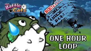 Aku Researcher bullies Mr. Puffington (1 Hour Loop) - The Battle Cats