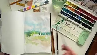 Ускоренное | Скетчбук | Акварельный скетч