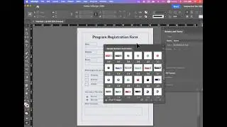 Interactive form in InDesign